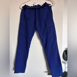 NWOT Figs Women’s Yola Elastic Waistband Bottoms in Deep Royal blue